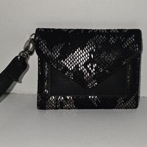Vintage Elegant Black and Silver Sequin Women's Wallet